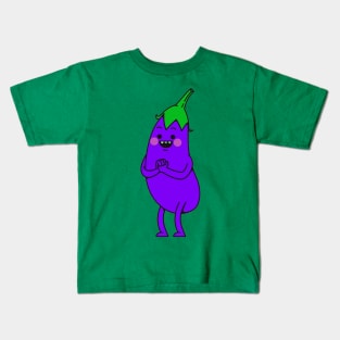 Cute eggplant Kids T-Shirt